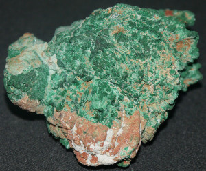 Malachite over Azurite Pseudomorph